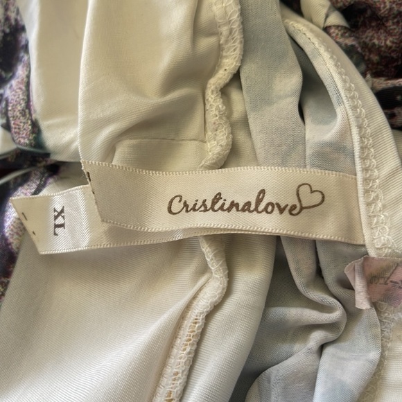 CHRISTINALOVE Halter Paisley With Embellishment Dress. Size XL. P3/A2130 - Picture 5 of 6